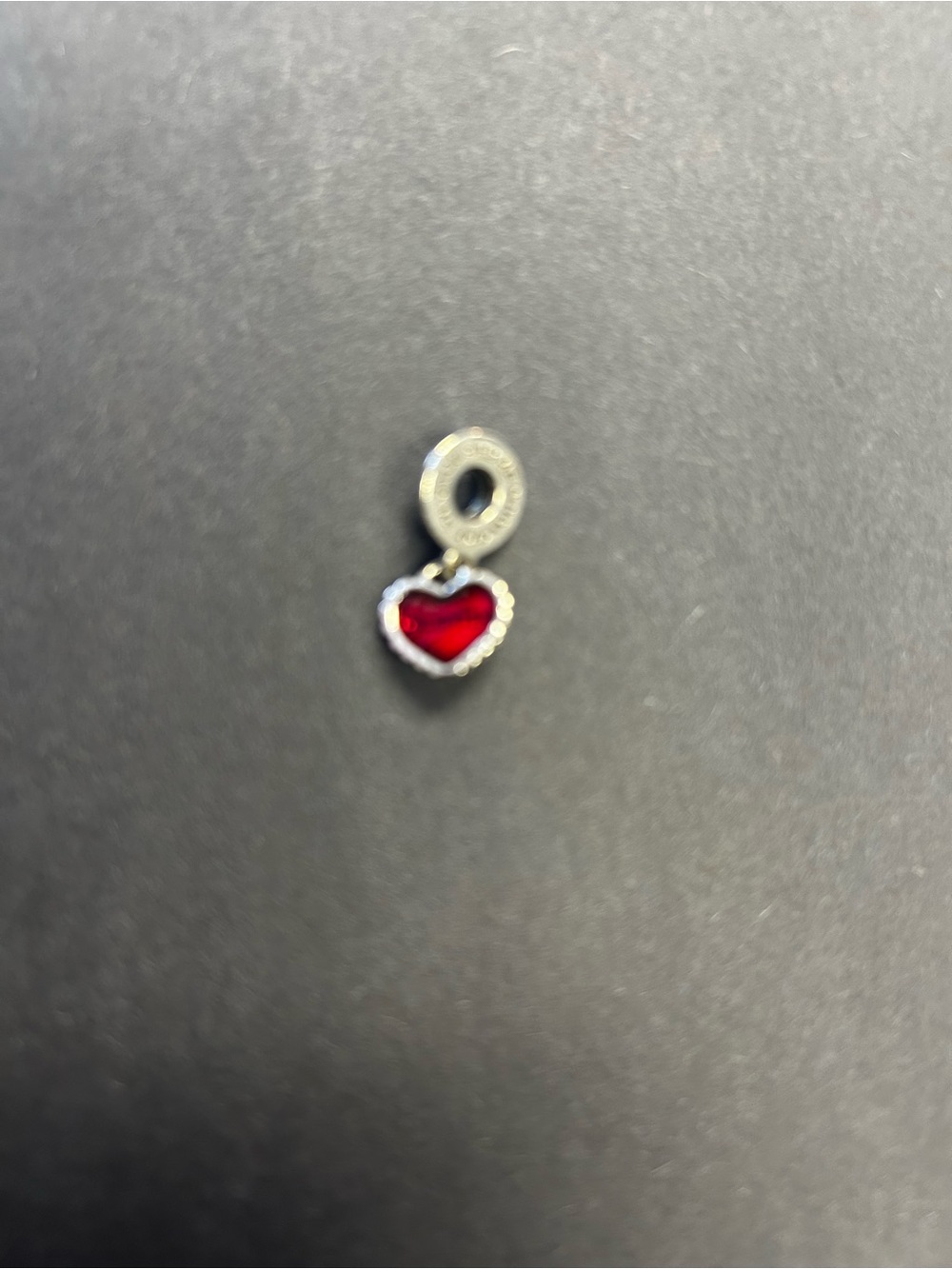 Pandora Silver Heart Dangle Charm Daughter